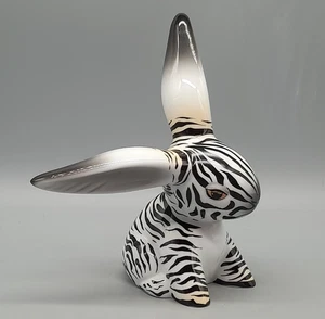 Goebel Figur Bunny de luxe Zebra 17,5 cm schwarz-weiß Hase Porzellan sehr gut - Bild 1 von 8