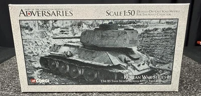 Corgi Adversaries T34-85 Tank, Korean War Series 109th Reg t.1:50 Diecast Metal - Image 1 of 4