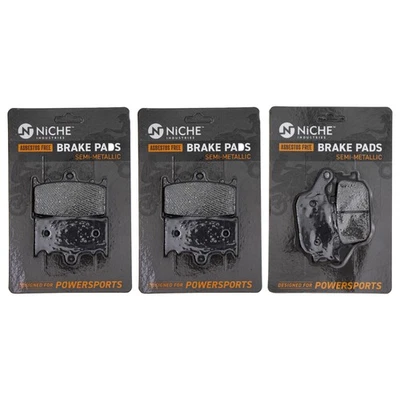 Комплект тормозных колодок для Suzuki SV1000S Katana 650 Kawasaki передние задние полуметаллические - Изображение 1 из 4