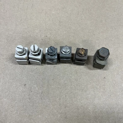 QTY 6 FARGO H1, M-2371, FF-4 TPU, MISC Silicon Bronze Vise Grounding Clamps - Image 1 of 4