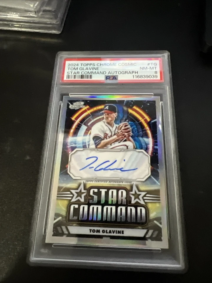 2024 Topp Cromo Cósmico Tom Glavin Star Command Automático #SCA Psa 8 Foto 1 de 1