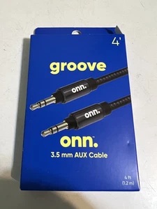 Cable auxiliar ONN Groove 4 pies 3,5 mm nuevo - Imagen 1 de 1