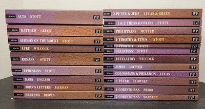 The Bible Speaks Today Series John R W Stott Lot of 21 New Testament Books *GC* - Image 1 of 4