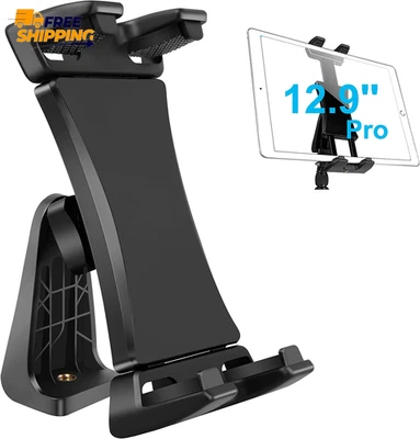 Ipad Tripod Mount Adapter, 360 Degree Rotatable Universal Tablet Clamp Holder - image 1 of 4