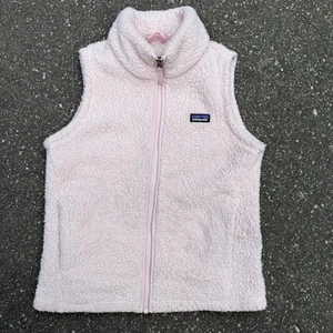 PATAGONIA Girls Los Gatos Fleece Full Zip Vest 65490 Pink Size L (12) - Picture 1 of 8