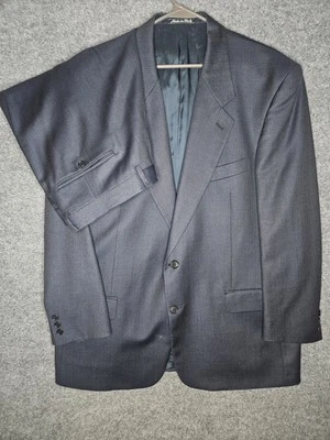 De Colección Valentino Uomo 44R Para Hombre Azul Marino Mezcla Seda Traje 2 Piezas Pantalones 38x29 Italia Foto 1 de 4