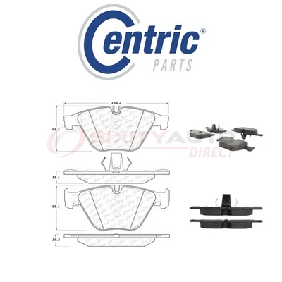 Centric Posi Quiet Metallic Brake Pads w Shims for 2014-2016 BMW 528i 2.0L tg - Изображение 1 из 4