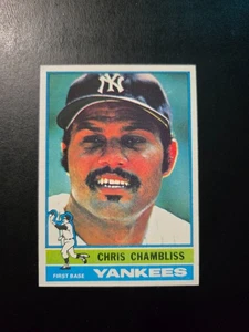 CHRIS CHAMBLISS 1976 TOPPS BASEBALL CARD #65 NEW YORK YANKEES - Picture 1 of 2
