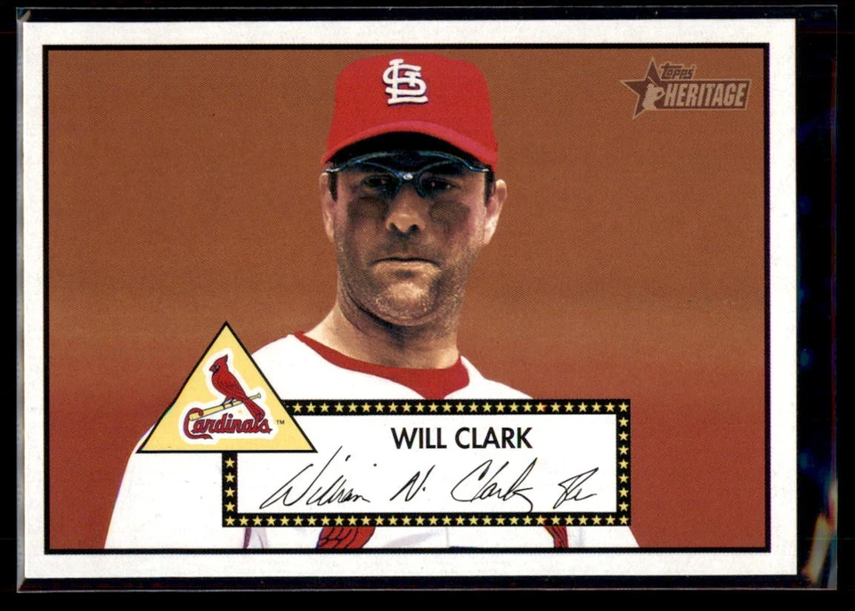 2001 Topps Heritage Will Clark #237 St. Louis Cardinals - Image 1 of 2
