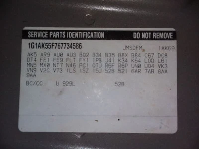 Maletero/portón trasero sedán sin alerón para 05-10 Cobalt 1972329 Foto 1 de 4