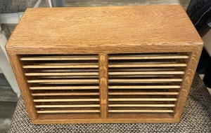 Vintage Wooden 20 Compact Disk/ CD Holder  - Picture 1 of 5