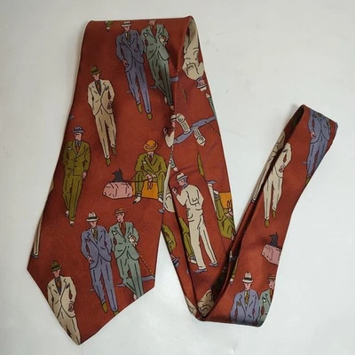 Corbata de seda estampada vintage COLORES de Alexander Julian para hombre  Foto 1 de 4