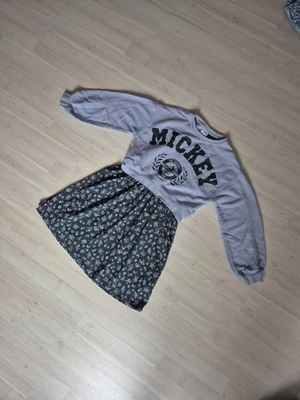 Kleid Zara Disney 140 Winterkleid Pullover Dress Mickey Kurzpulli Integriert - Bild 1 von 4