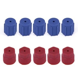 Heavy Duty 10Pcs AC System Charging Port Cap Set for Replacement and Repair - Picture 1 of 9