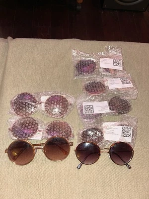 H&M Sunglasses Round For Men/Women Beige/Gold - Image 1 of 3