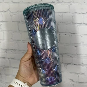 Starbucks 2022 Iridescent Mermaid Scales Plastic Cold Cup Tumbler Venti 24oz - Bild 1 von 9