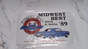 Midwest Best Show & Shine '89 Metallplakette Late Great Chevys 1958-64 - Bild 1 von 1