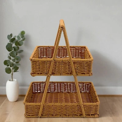 Fruit Basket Multifunctional Storage Basket for Pantry Bathroom Restaurant - Image 1 of 4