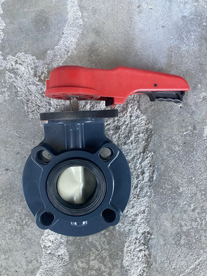 Asahi 2-1/2” PVC Epdm Type 57 Wafer Lever Style Butterfly Valve 3730025 - Image 1 of 2