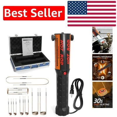 Calentador de inducción 110V para calentamiento rápido y extracción de pernos - Diseño ergonómico de 10 bobinas Foto 1 de 4