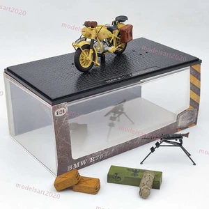BMW R75 Motorcycle World War II 1939-1945 Yellow 1:24 Diecast Model Collection - Picture 1 of 12