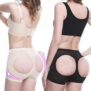 WOMEN BOOTY BRA INVISIBLE LIFT BUTT LIFTER SHAPER TUMMY CONTROL BOYSHORTS PANTY - Picture 1 of 19