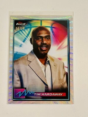 2021 Topps Finest Basketball No. 50 Tim Hardaway Wave  Refractor  /30 - Image 1 of 4