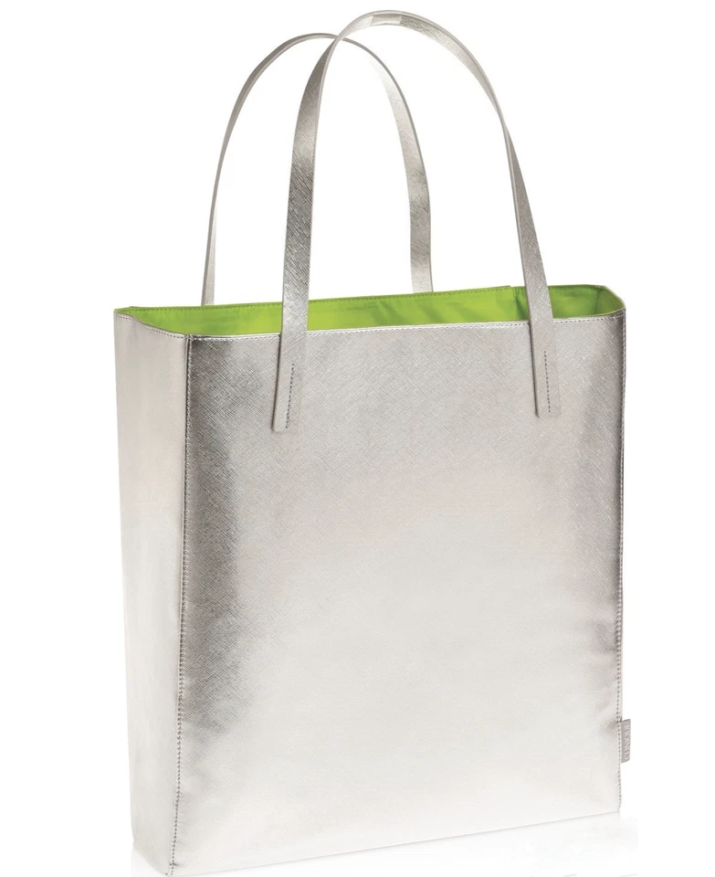 CLINIQUE Limited Edition Large Silver with Green Tote Bag  - Image 1 of 1