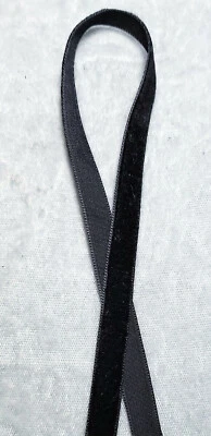 Cinta de terciopelo de 1 yarda 3/8"/9 mm por yarda 18 colores Foto 1 de 2