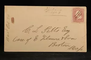 Kansas: Quindaro (#1) 1860s #65 Cover, Ms, DPO Wyandotte Co - Picture 1 of 2