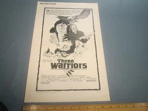 Movie Press Book 1978 THREE WARRIORS 7 pages AD PAD [Z106b] - Picture 1 of 2
