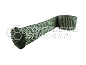 Carbon Fiber Made with Kevlar Fabric Sleeve 1.5"/38.10mm Diameter 7.5oz 254gsm - Picture 1 of 1
