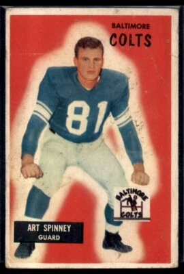 1955 Bowman Art Spinney Baltimore Colts #107 - Image 1 of 2