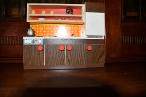 Bodo Hennig Küchenzeile Puppenstube 70er Jahre Herd Spüle Kühlschrank RAR - Bild 1 von 6