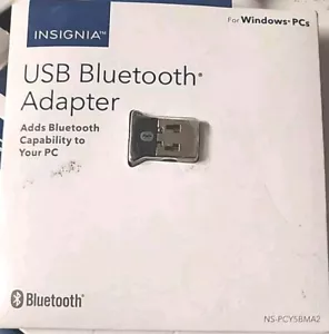 Insignia Bluetooth 4.0 USB Adapter Adds Bluetooth To PC - Picture 1 of 2