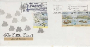 Australia 1987 - First Fleet at Teneriffe Set of 3 on FDC - Tone spots - Picture 1 of 1