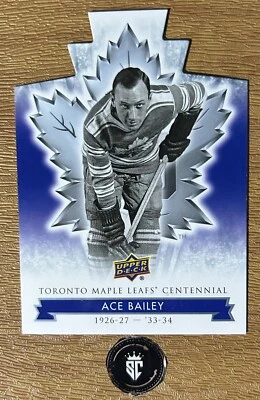 Ace Bailey 2017-18 Upper Deck Toronto Maple Leafs Centennial Die Cut #2 - Image 1 of 2