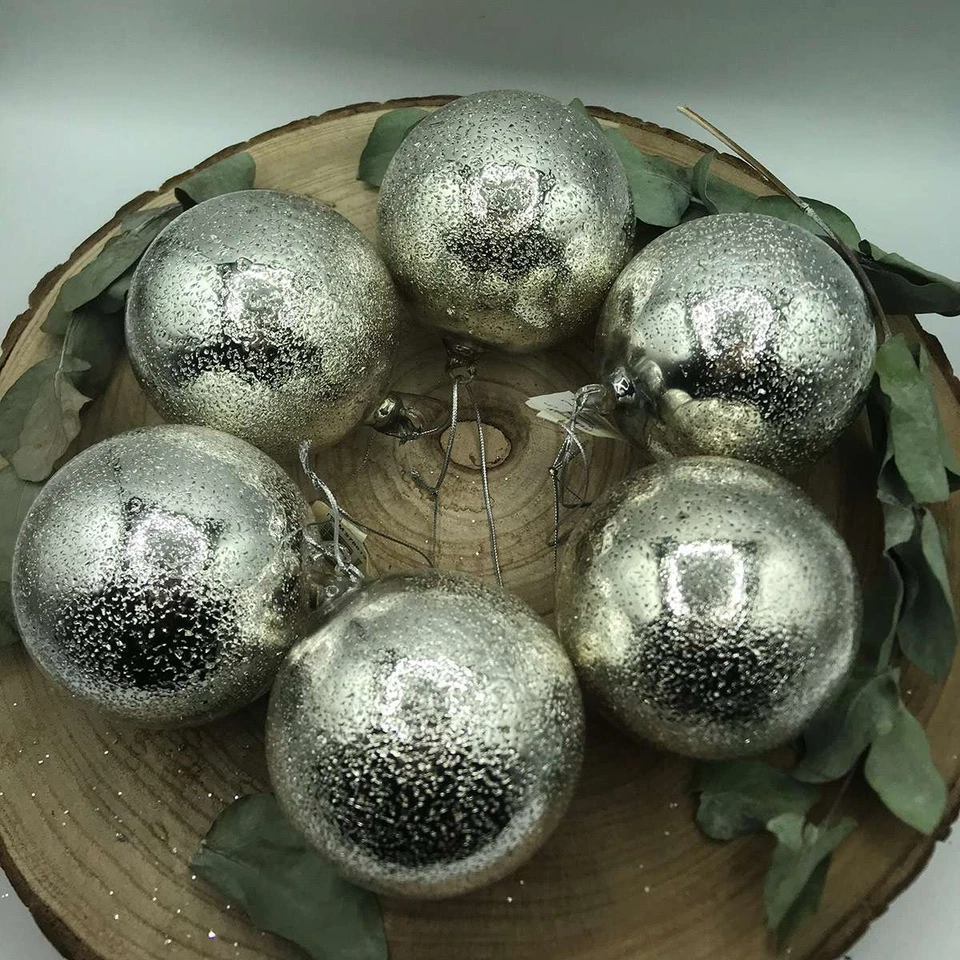 Set 7 Palline di Natale Argento - Immagine 1 di 1