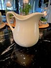 Classic Ivory Ceramic Pitcher 6” Neutral Farmhouse Country Cottage Home Decor