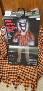 RAGING Werewolf Boys Child Classic Monster Halloween Costume-medium New - Picture 1 of 1