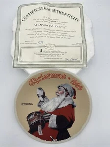 1999 Norman Rockwell Weihnachtsteller "A Drum For Tommy" #192 - Bild 1 von 4