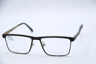 NUEVAS GAFAS PRODESIGN DINAMARCA 1448 C. 6011 NEGRO ORO MONTURAS AUTÉNTICAS 53-16 Foto 1 de 4