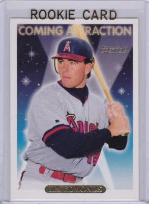 Jim Edmonds RC 1993 Topps TARJETA DE NOVATO DORADA Béisbol ¡Próximos atracciones ángulos! Foto 1 de 2
