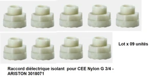 Raccord diélectrique isolant pour CEE Nylon G 3/4 - ARISTON 3018071 - Imagen 1 de 1