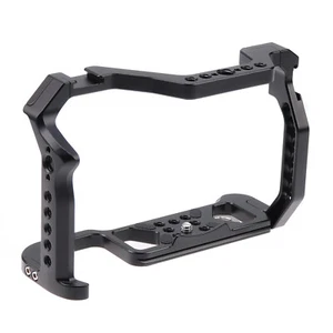 CNC Aluminum Camera Cage Extension Frame w/ Cold Shoe for Canon EOS R5 R6 Arca - Picture 1 of 12
