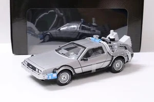 1:18 Hot Wheels DMC Delorean Back To The Future Time Machine Avec Mr.Fusion - Imagen 1 de 4