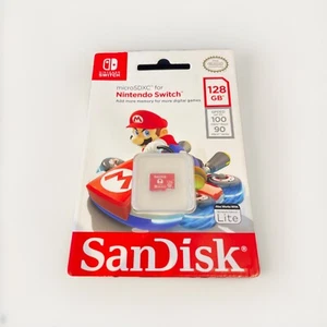 128GB Micro SD Card For Nintendo Switch - 128 GB Mario Sandisk New/Sealed - Picture 1 of 2