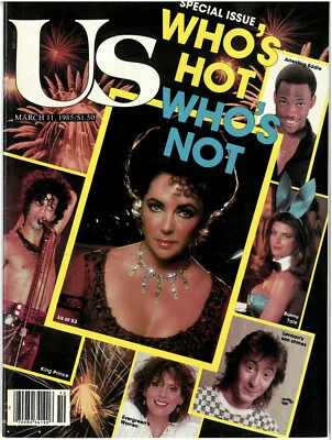 US MAGAZINE MARCH 11, 1985 LIZ TAYLOR, PRINCE, EDDIE MURPHY, JULIAN LENNON! - Image 1 of 4