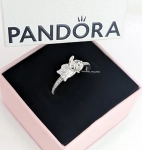 New 100% Authentic 925 PANDORA X DISNEY Playful Stitch & Stone Ring 193740C01 - Picture 1 of 11