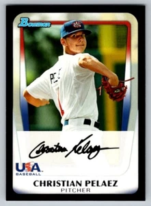 2011 Bowman Draft Picks & Prospects Christian Pelaez USA Baseball BDPP104 - Picture 1 of 2